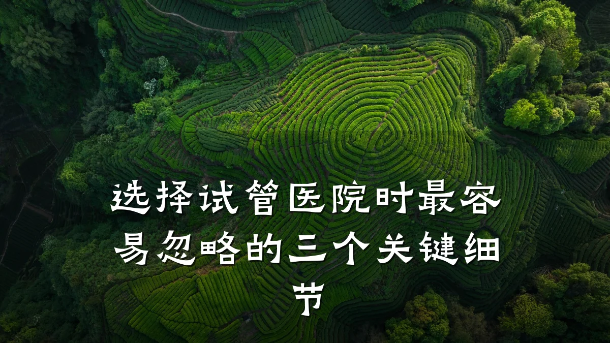 选择试管医院时最容易忽略的三个关键细节