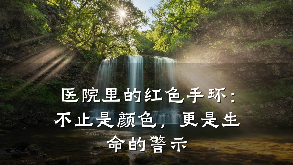医院里的红色手环:不止是颜色,更是生命的警示