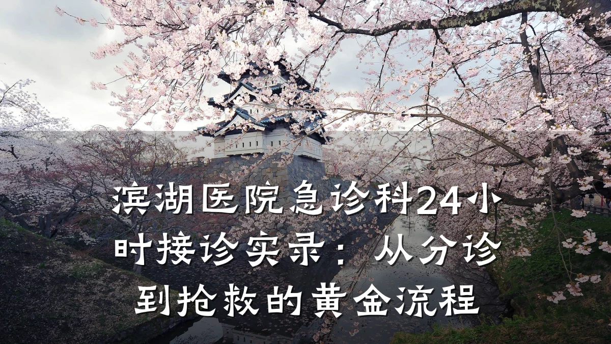 滨湖医院急诊科24小时接诊实录:从分诊到抢救的黄金流程