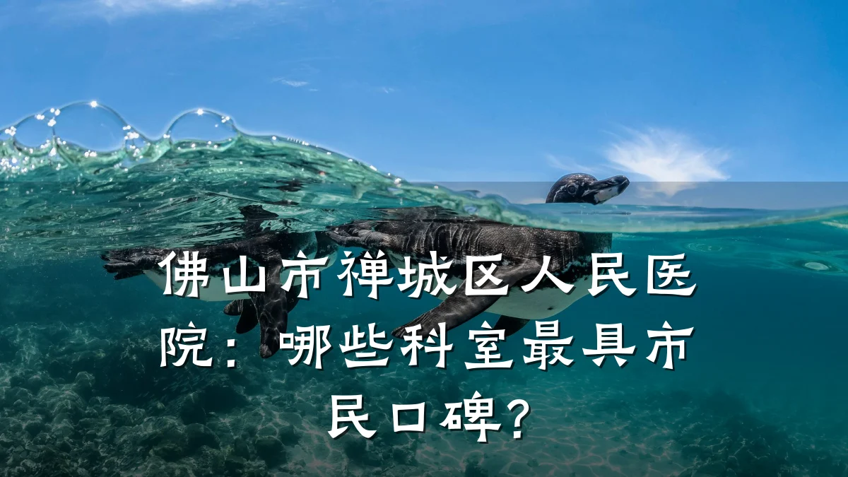 佛山市禅城区人民医院:哪些科室最具市民口碑?