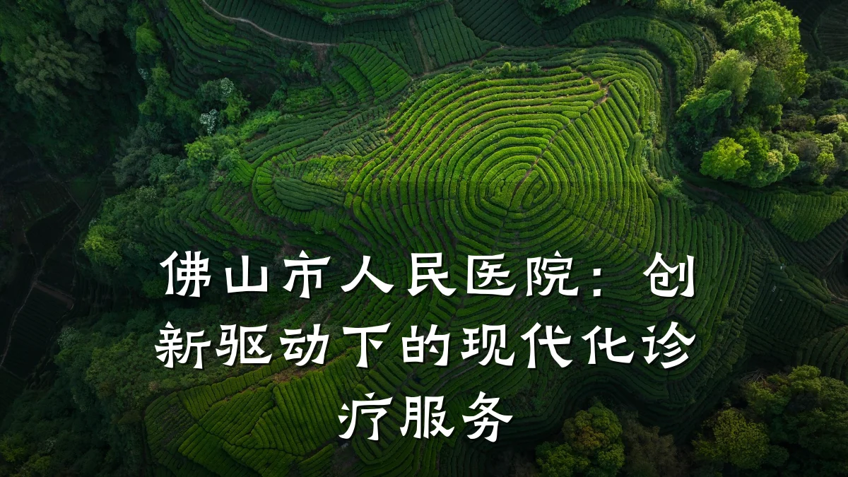 佛山市人民医院:创新驱动下的现代化诊疗服务