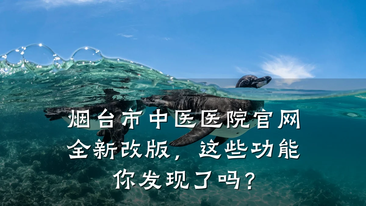 烟台市中医医院官网全新改版,这些功能你发现了吗?