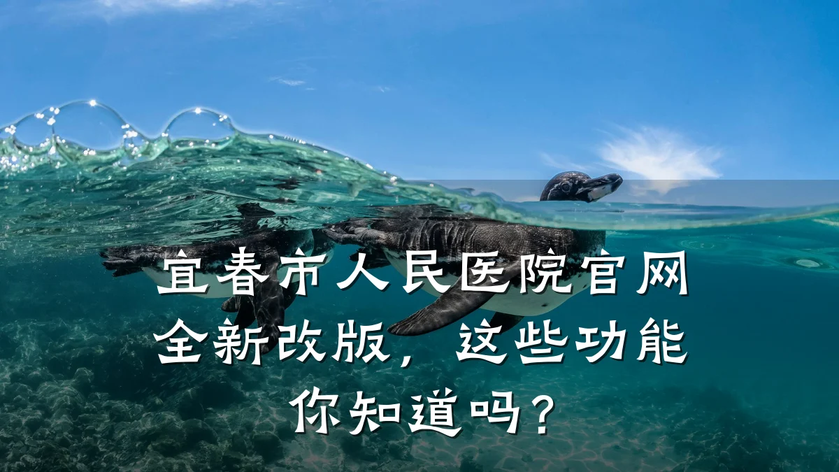 宜春市人民医院官网全新改版,这些功能你知道吗?