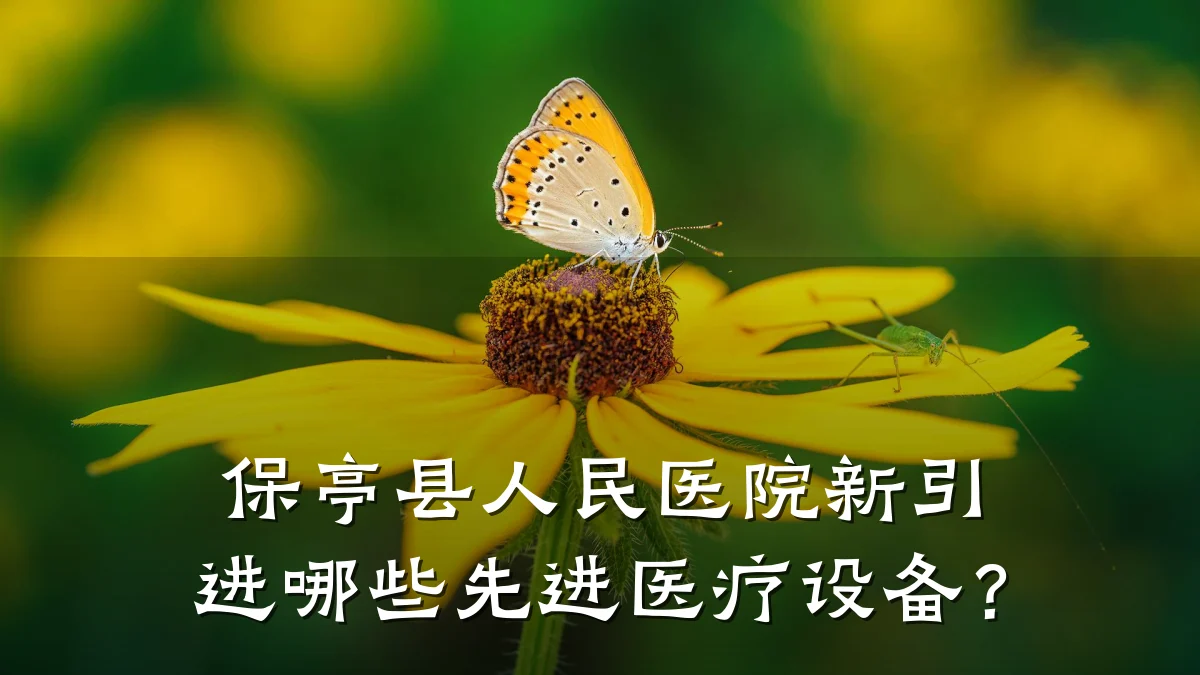 保亭县人民医院新引进哪些先进医疗设备?