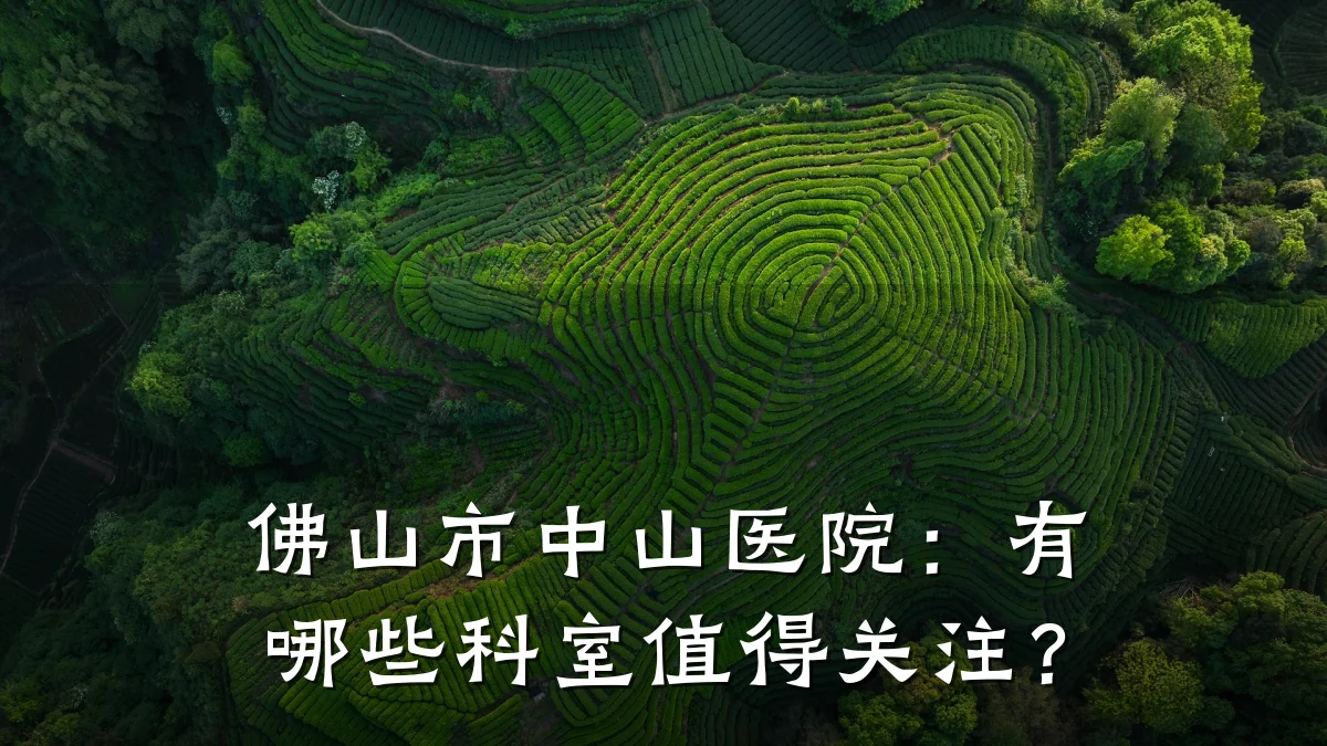 佛山市中山医院:有哪些科室值得关注?