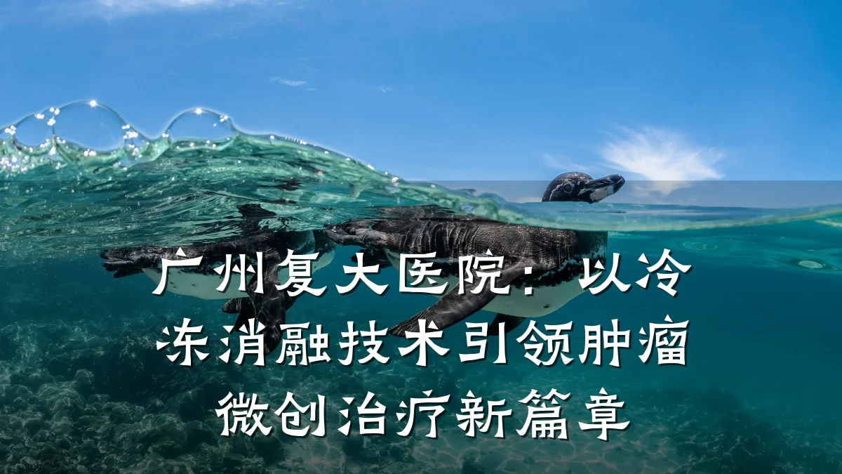 广州复大医院:以冷冻消融技术引领肿瘤微创治疗新篇章