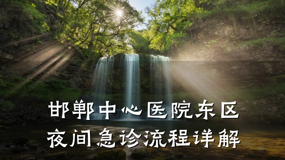 邯郸中心医院东区夜间急诊流程详解