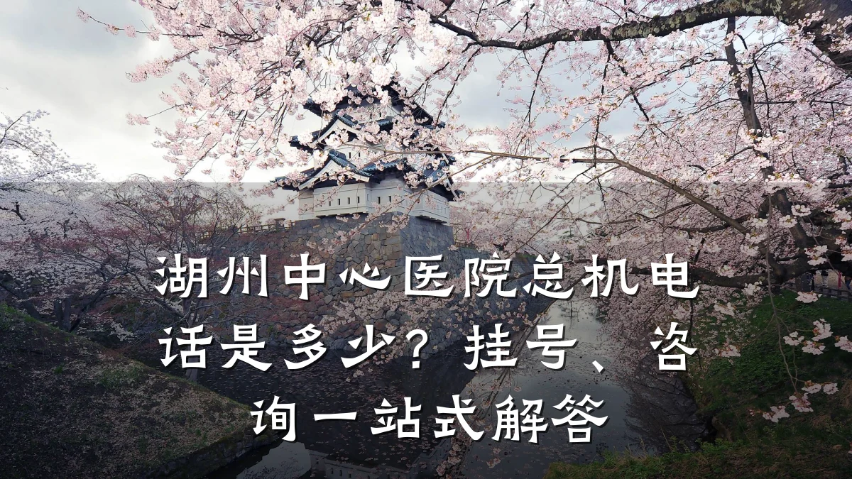 湖州中心医院总机电话是多少?挂号、咨询一站式解答