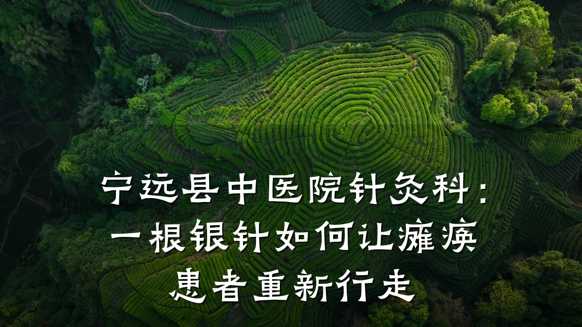 宁远县中医院针灸科:一根银针如何让瘫痪患者重新行走