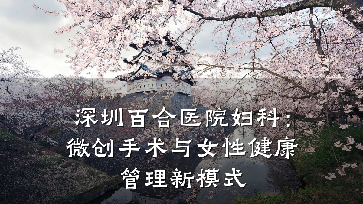 深圳百合医院妇科:微创手术与女性健康管理新模式