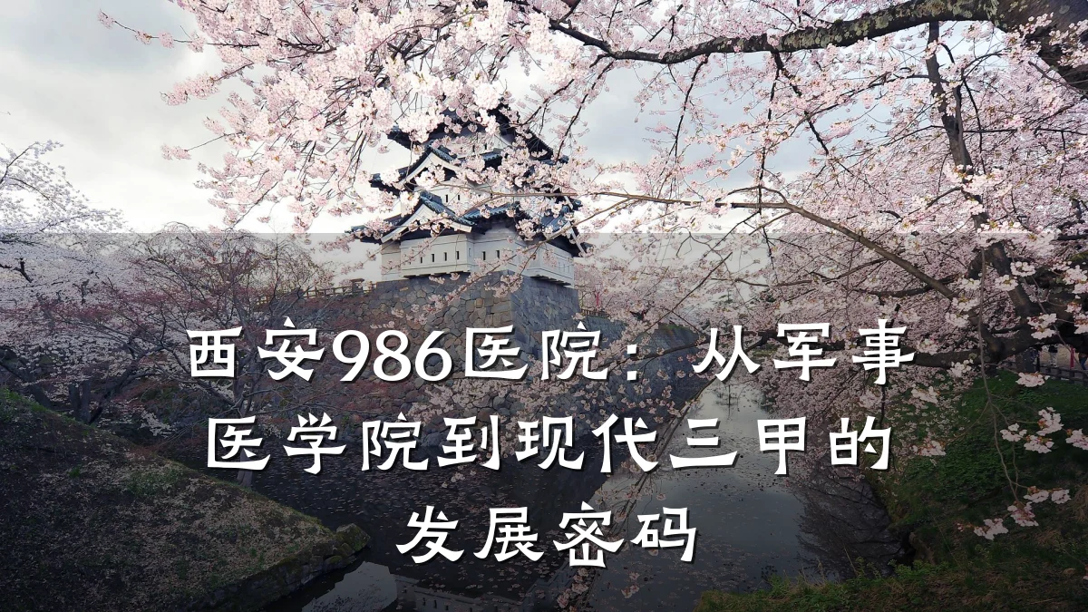 西安986医院:从军事医学院到现代三甲的发展密码