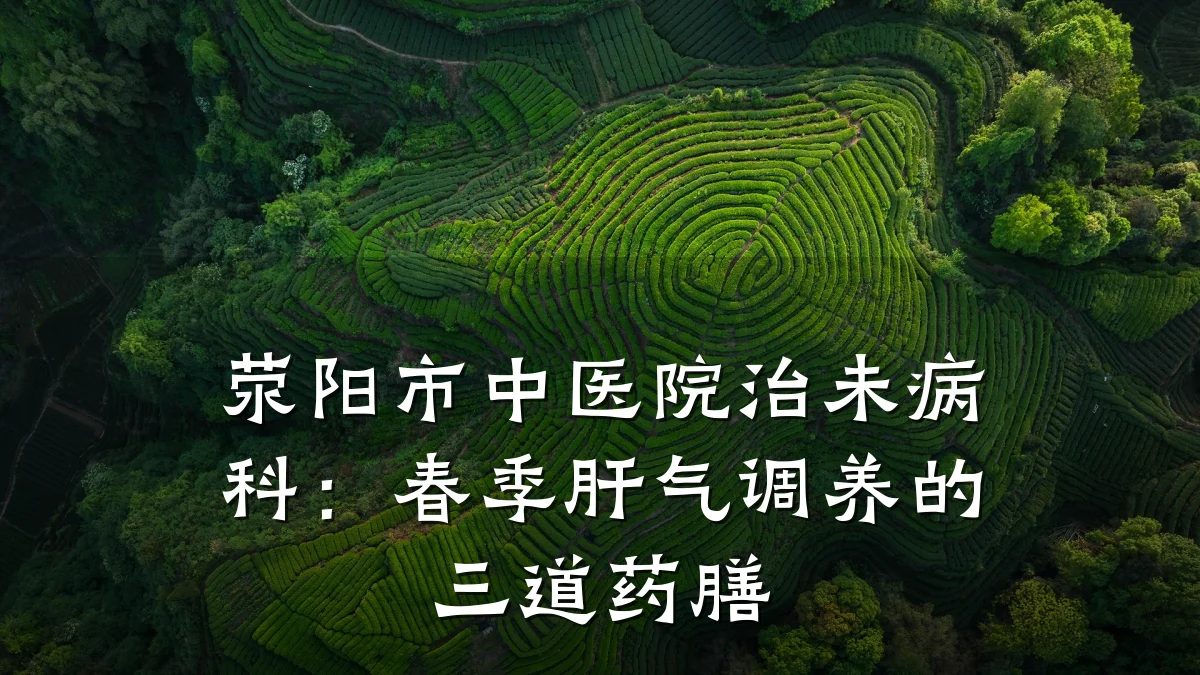 荥阳市中医院治未病科:春季肝气调养的三道药膳