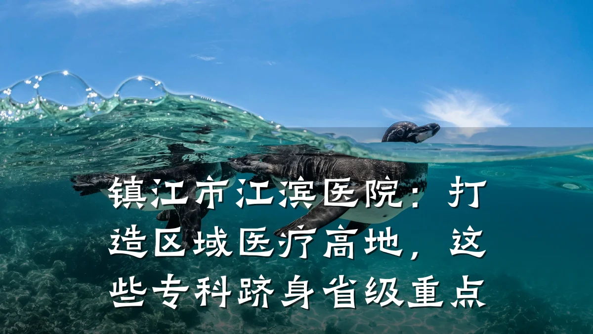 镇江市江滨医院:打造区域医疗高地,这些专科跻身省级重点