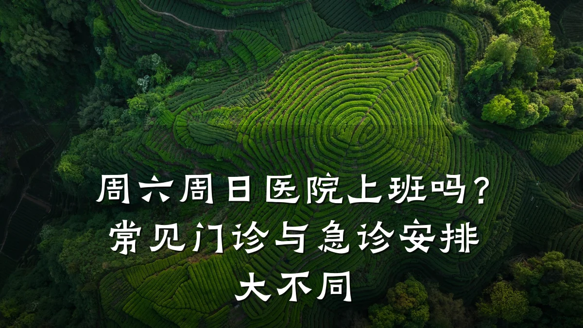 周六周日医院上班吗?常见门诊与急诊安排大不同