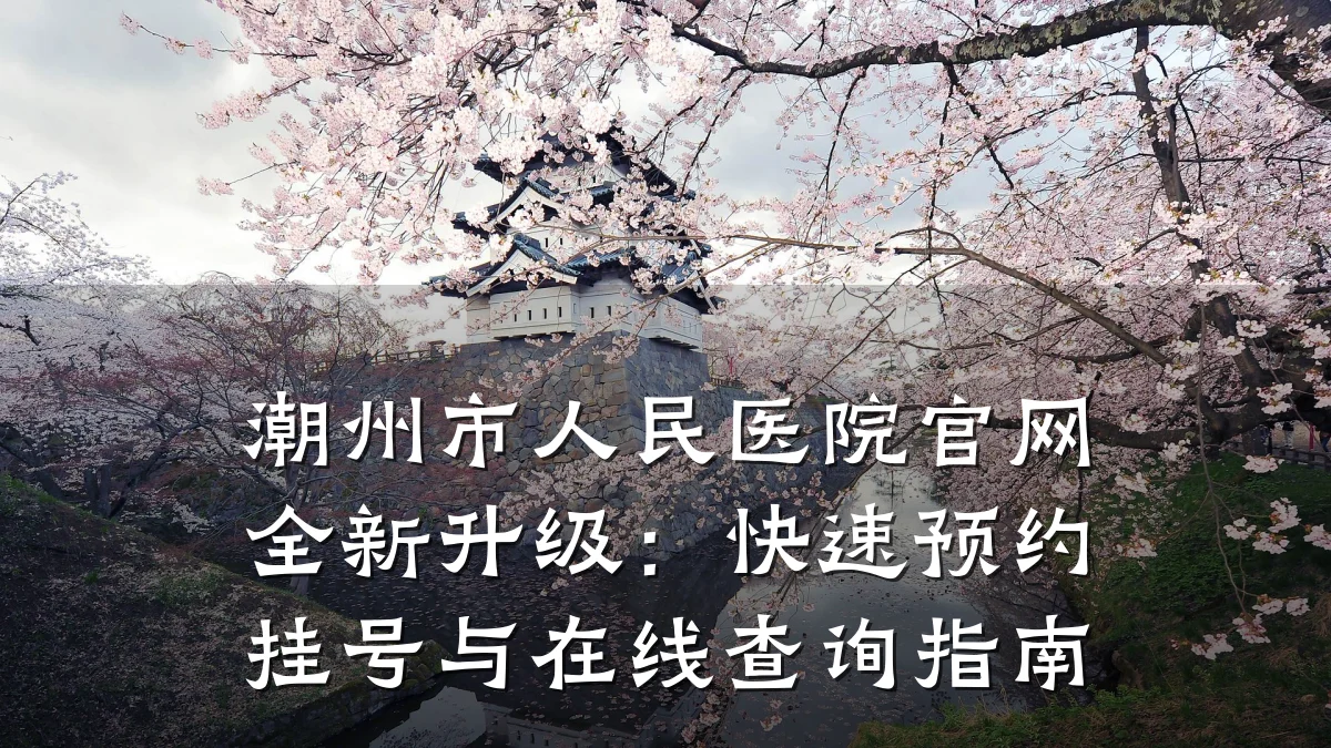 潮州市人民医院官网全新升级:快速预约挂号与在线查询指南