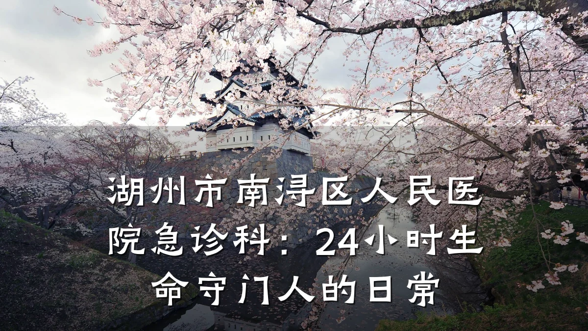 湖州市南浔区人民医院急诊科:24小时生命守门人的日常