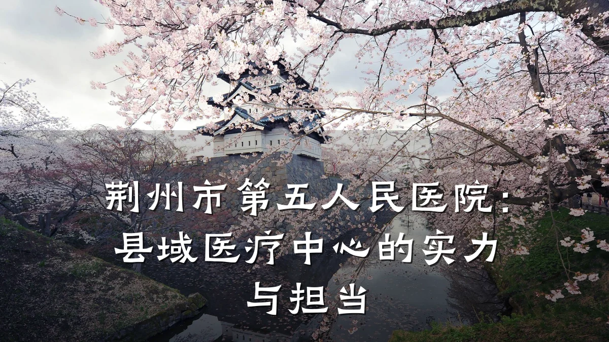 荆州市第五人民医院:县域医疗中心的实力与担当