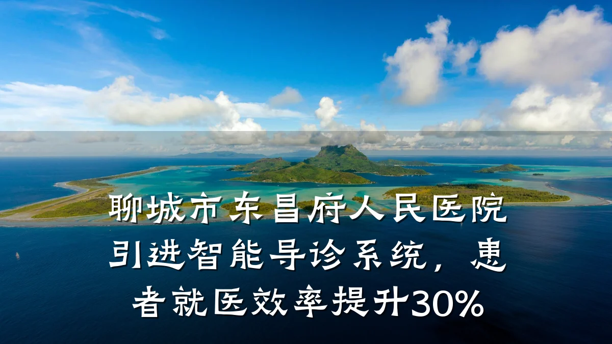 聊城市东昌府人民医院引进智能导诊系统,患者就医效率提升30%