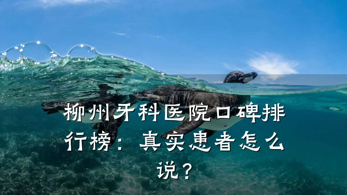 柳州牙科医院口碑排行榜:真实患者怎么说?