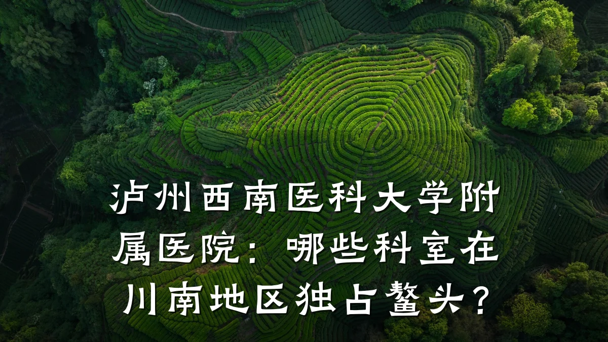泸州西南医科大学附属医院:哪些科室在川南地区独占鳌头?