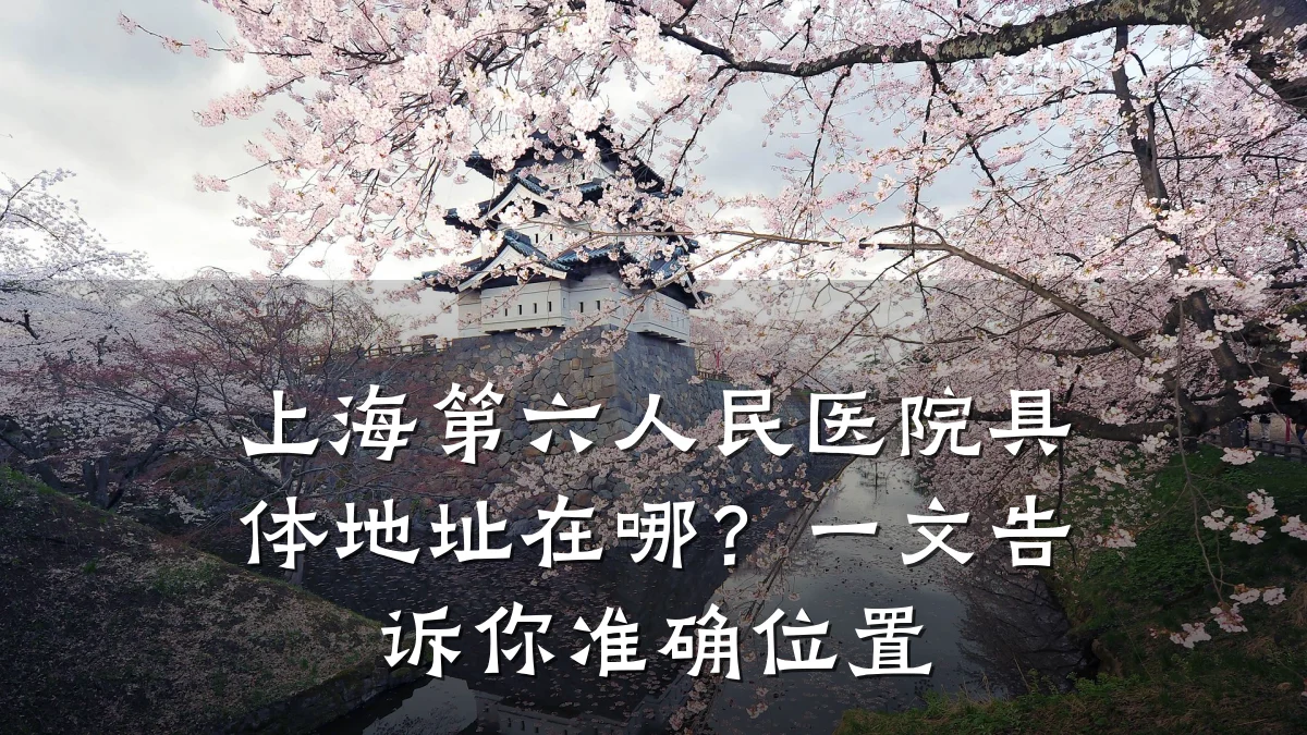 上海第六人民医院具体地址在哪?一文告诉你准确位置