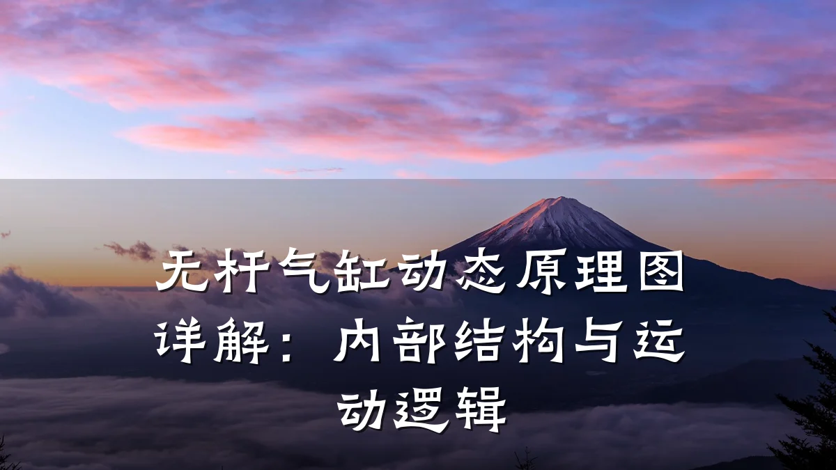 无杆气缸动态原理图详解：内部结构与运动逻辑