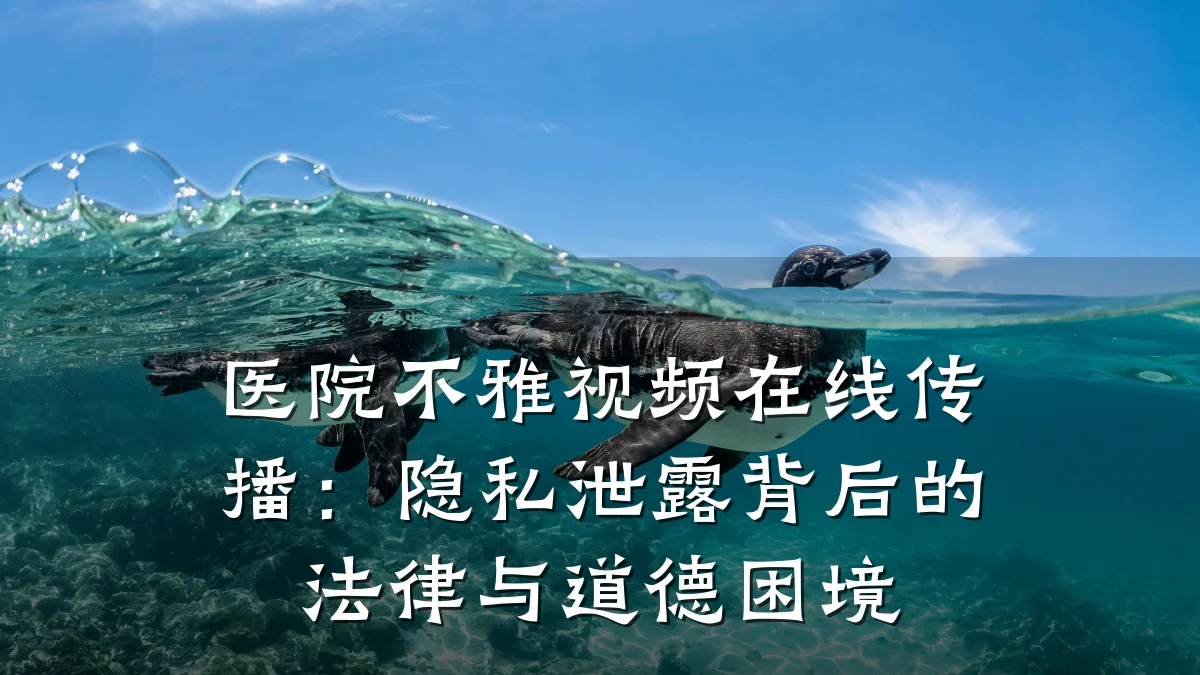 医院不雅视频在线传播：隐私泄露背后的法律与道德困境