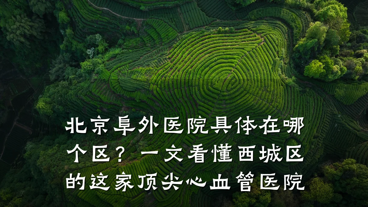 北京阜外医院具体在哪个区?一文看懂西城区的这家顶尖心血管医院