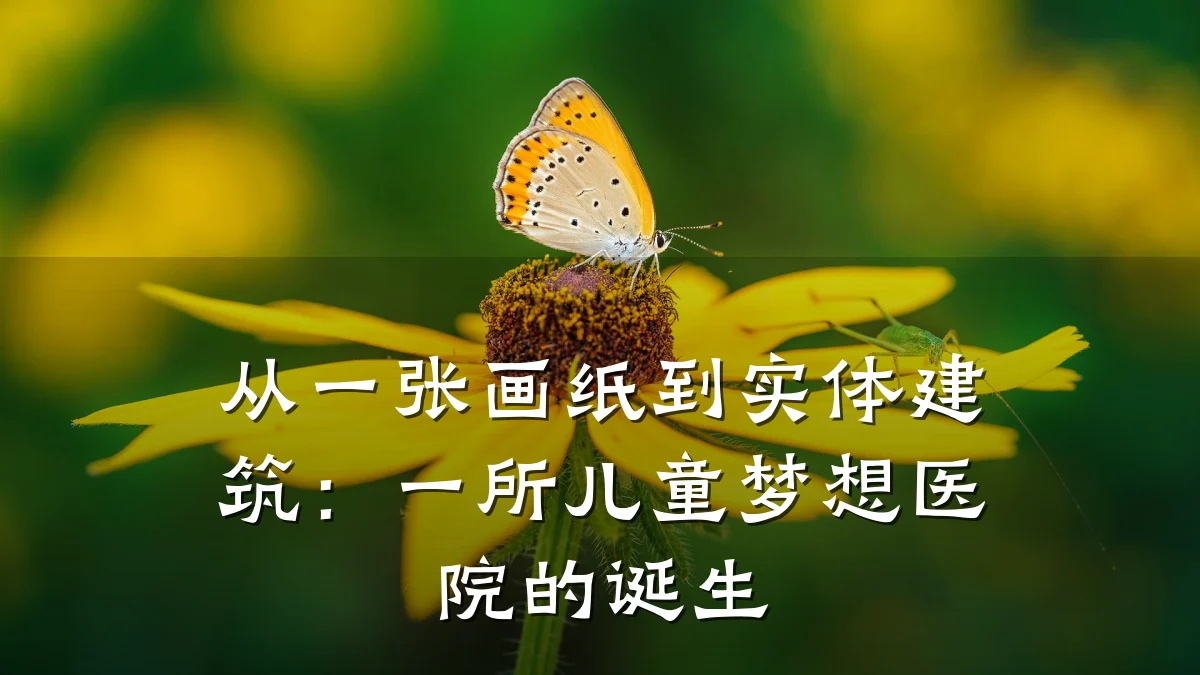 从一张画纸到实体建筑:一所儿童梦想医院的诞生