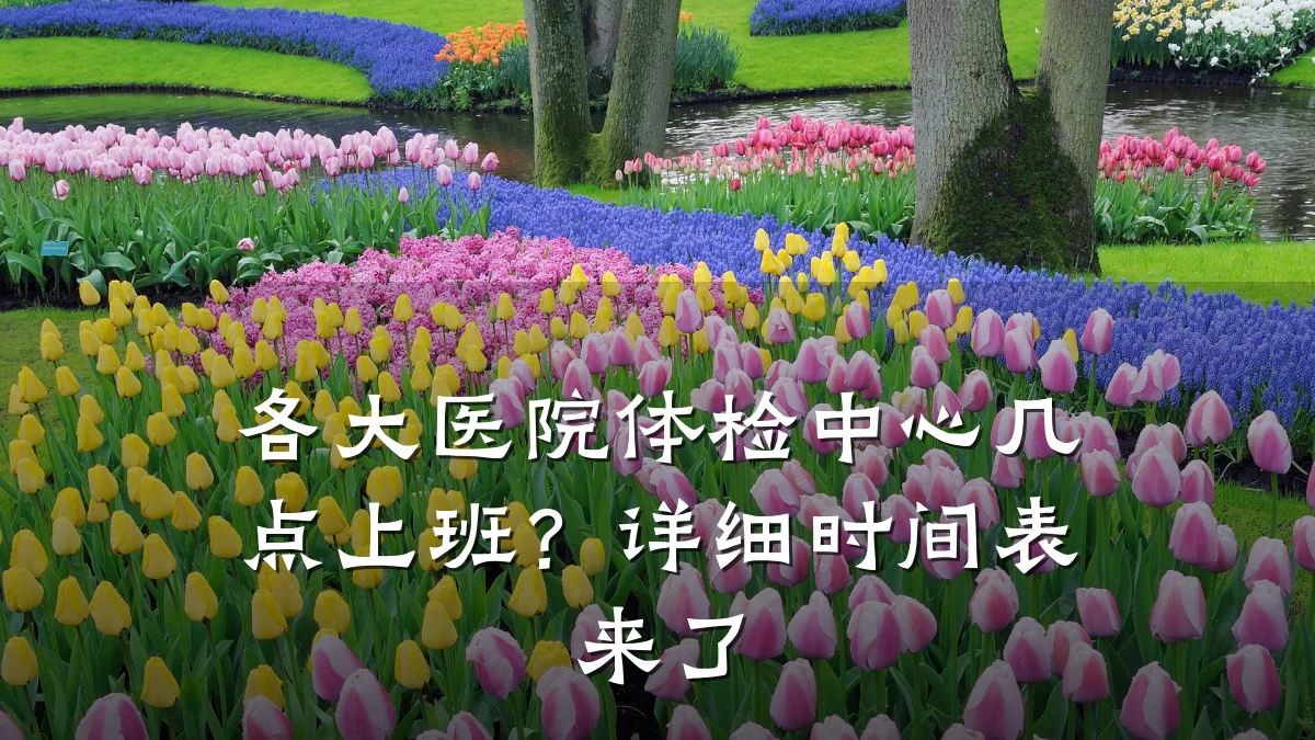 各大医院体检中心几点上班?详细时间表来了