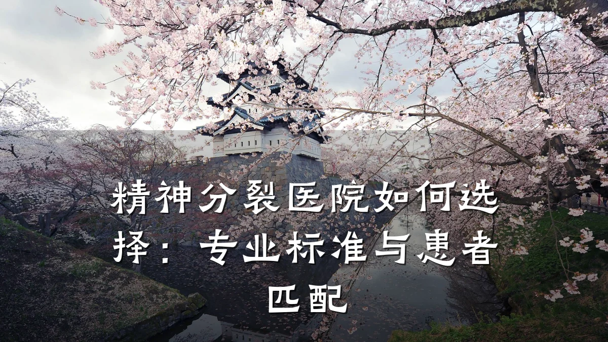 精神分裂医院如何选择:专业标准与患者匹配