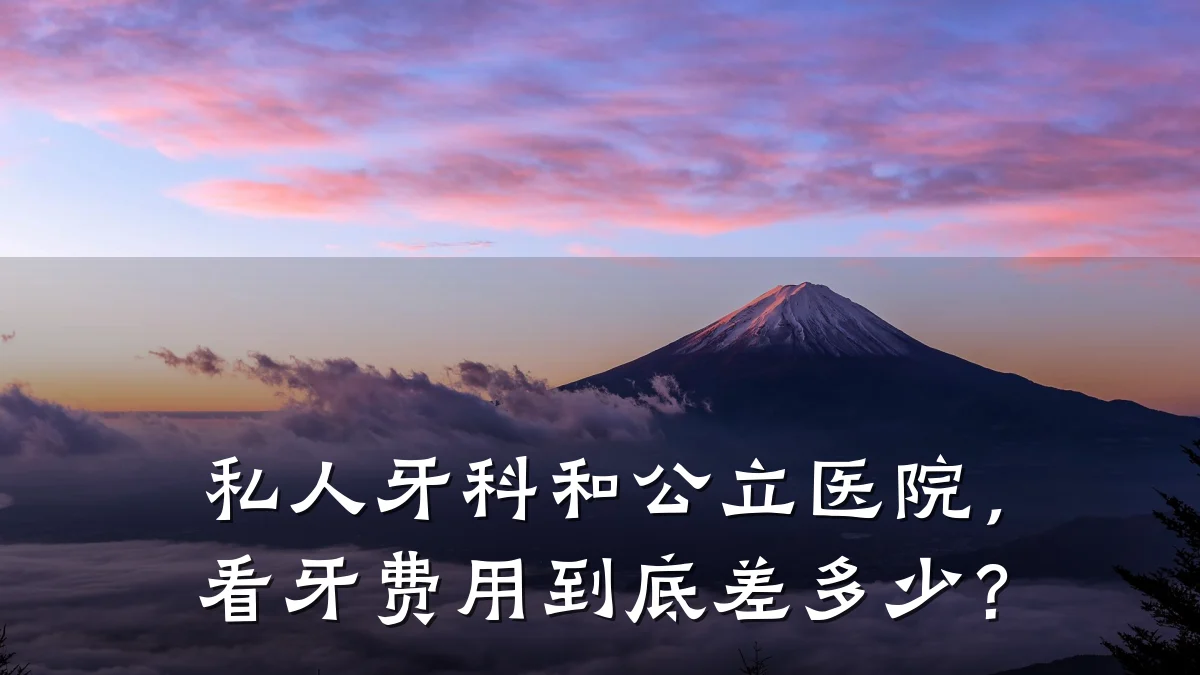 私人牙科和公立医院，看牙费用到底差多少？