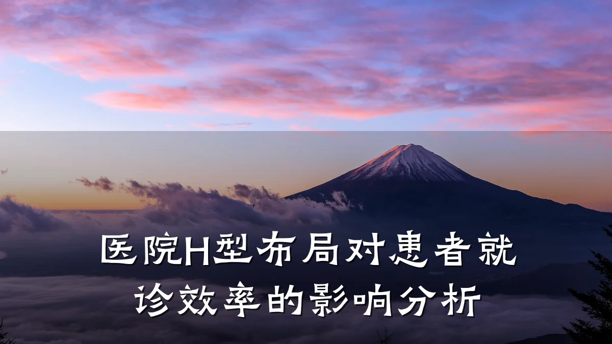 医院H型布局对患者就诊效率的影响分析