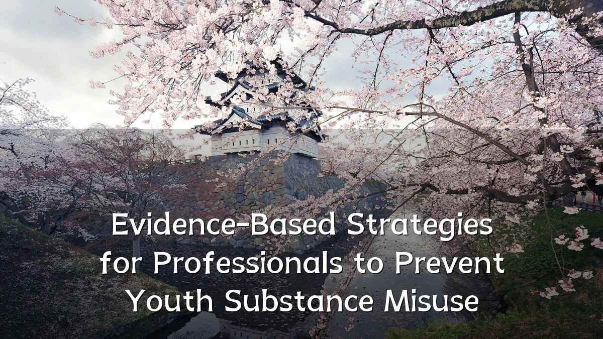 Evidence-Based Strategies for Professionals to Prevent Youth Substance Misuse