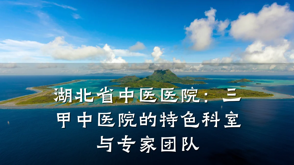 湖北省中医医院:三甲中医院的特色科室与专家团队