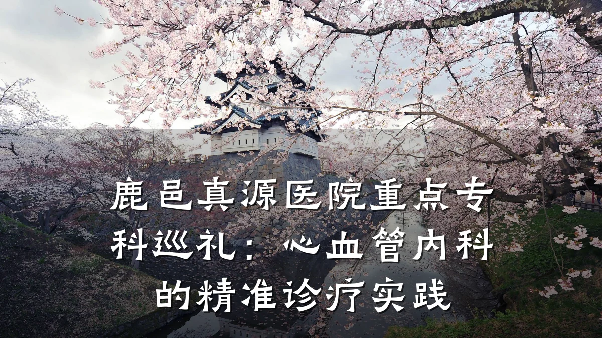 鹿邑真源医院重点专科巡礼:心血管内科的精准诊疗实践