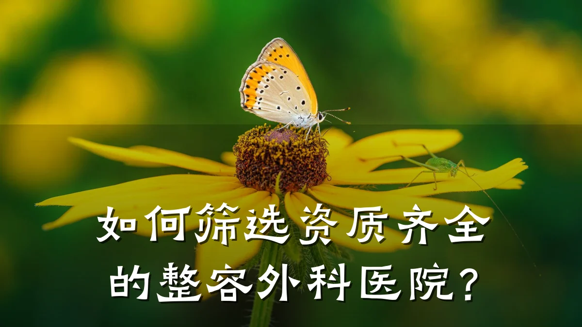 如何筛选资质齐全的整容外科医院?