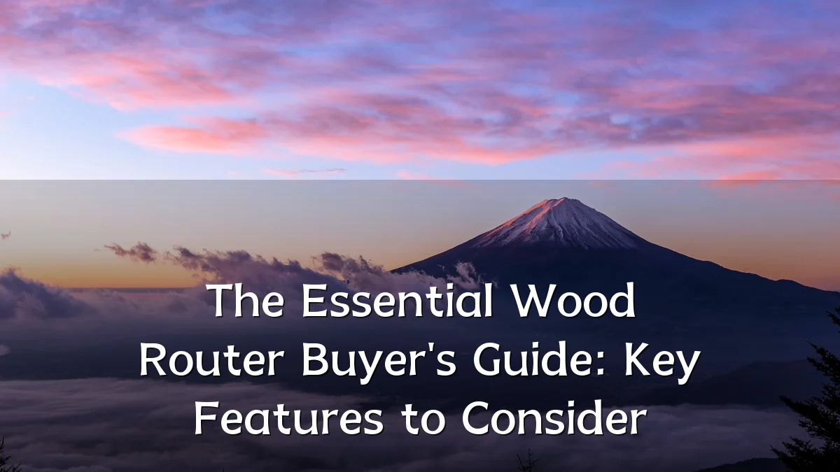 The Essential Wood Router Buyer's Guide: Key Features to Consider