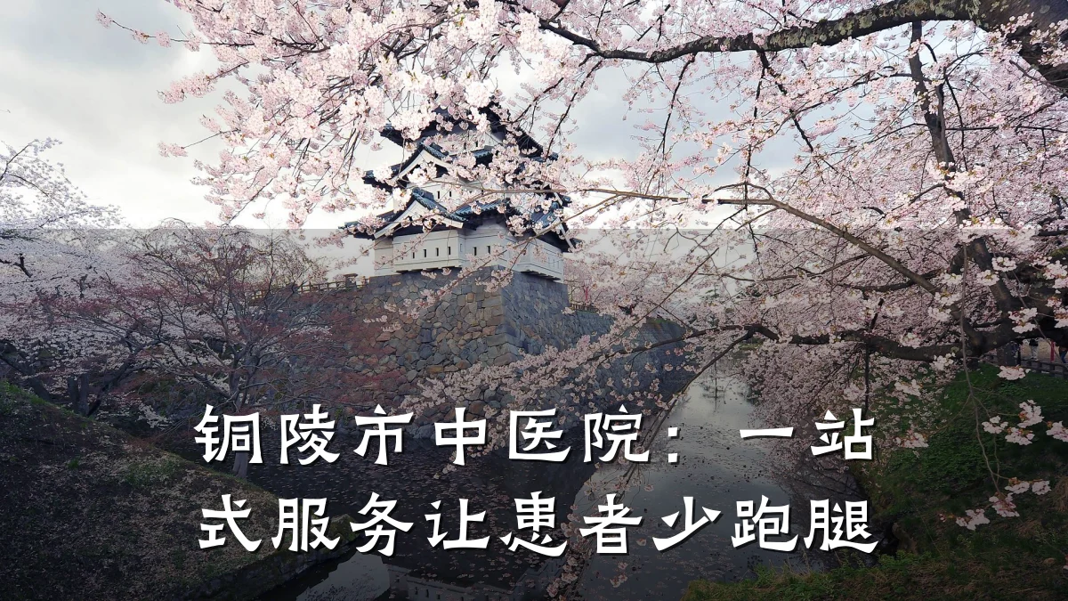 铜陵市中医院：一站式服务让患者少跑腿