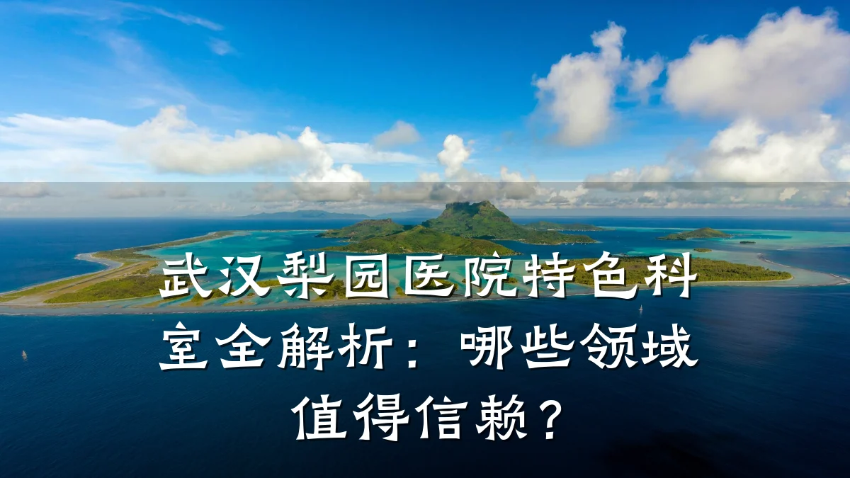 武汉梨园医院特色科室全解析:哪些领域值得信赖?