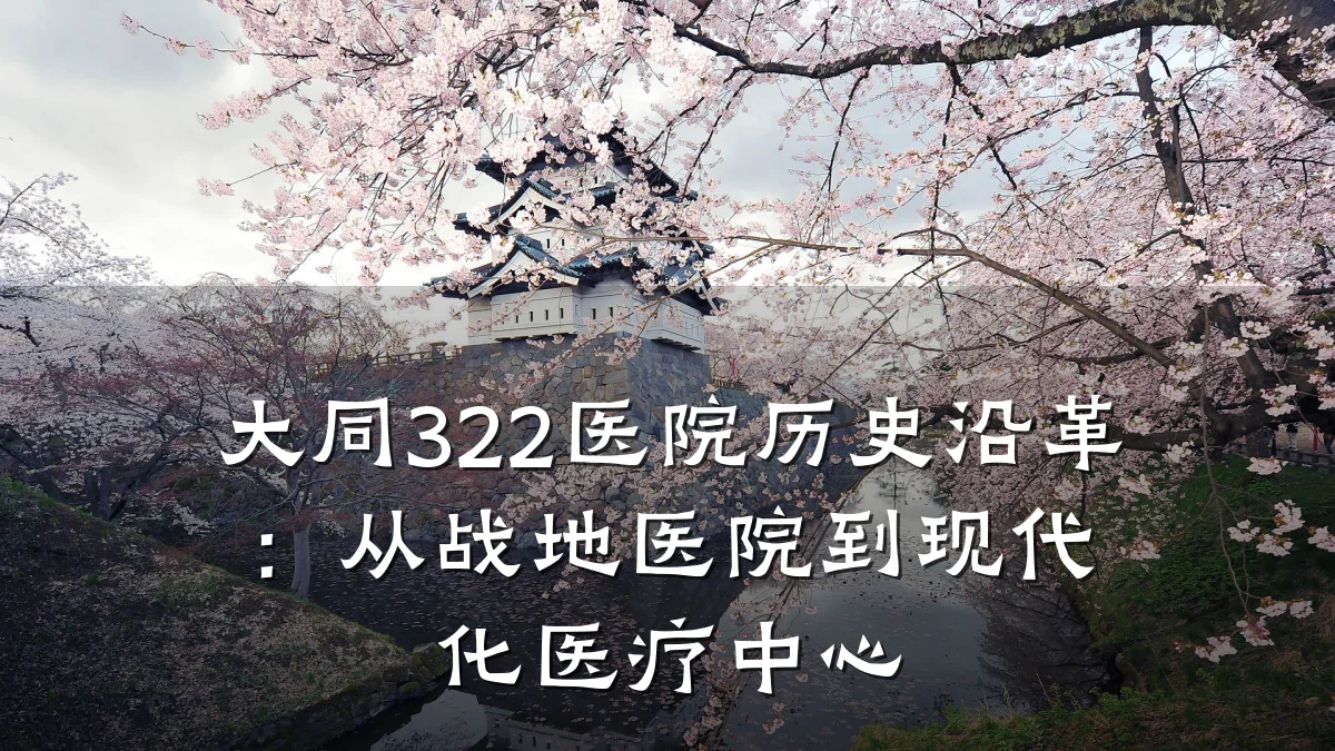 大同322医院历史沿革：从战地医院到现代化医疗中心