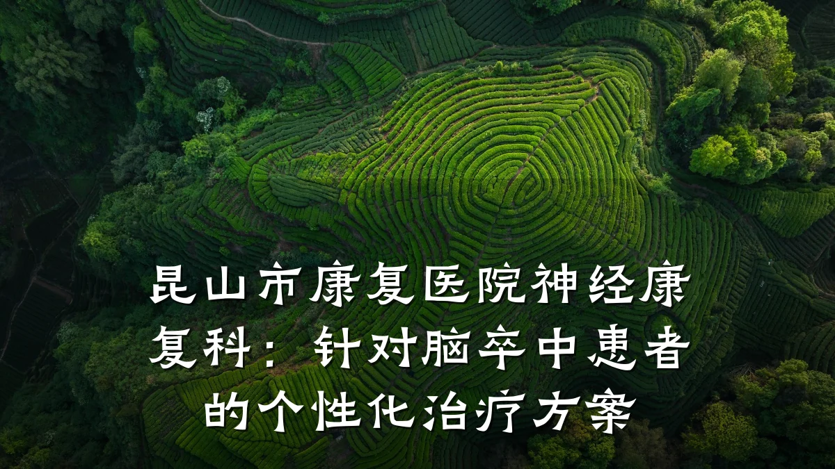 昆山市康复医院神经康复科：针对脑卒中患者的个性化治疗方案