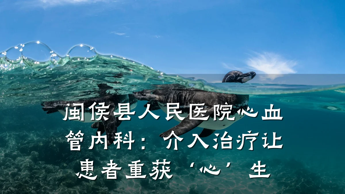 闽侯县人民医院心血管内科:介入治疗让患者重获‘心’生