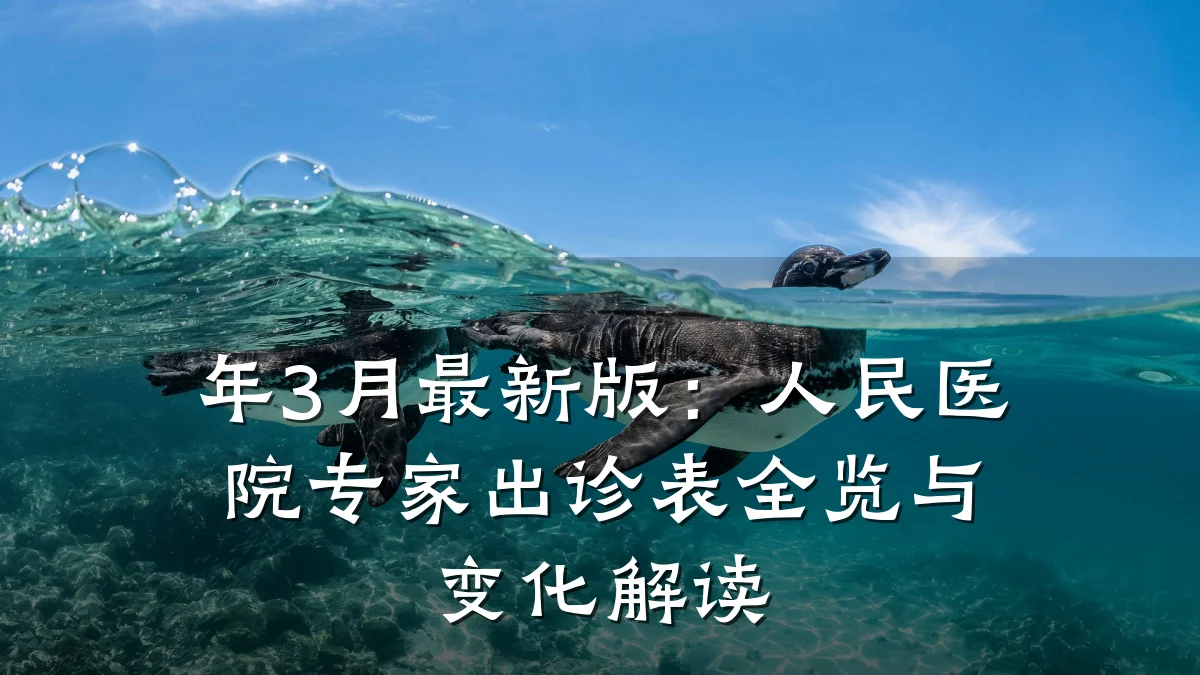 年3月最新版:人民医院专家出诊表全览与变化解读