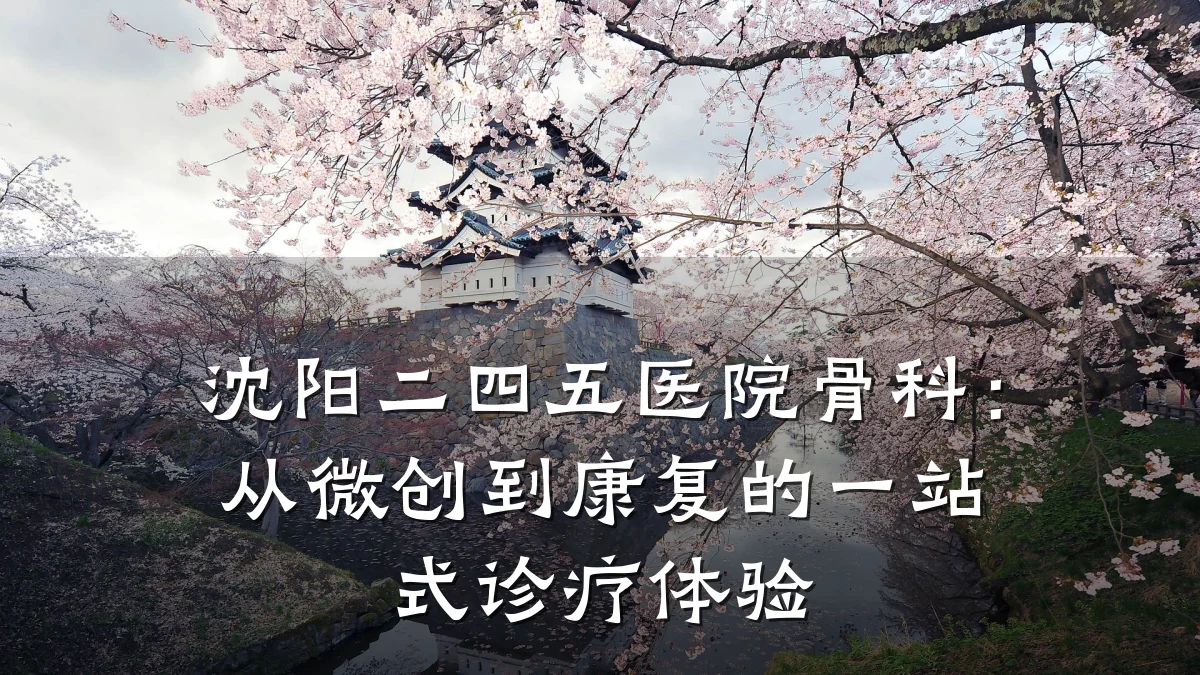 沈阳二四五医院骨科:从微创到康复的一站式诊疗体验