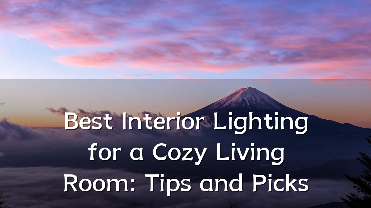 Best Interior Lighting for a Cozy Living Room: Tips and Picks