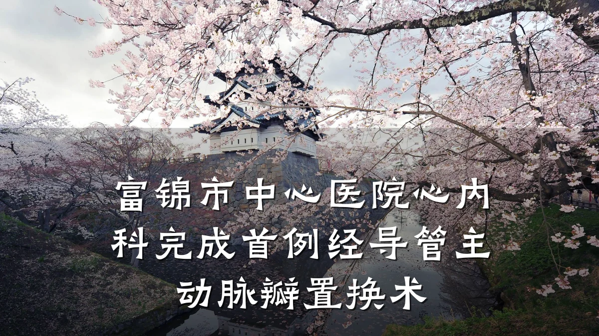 富锦市中心医院心内科完成首例经导管主动脉瓣置换术
