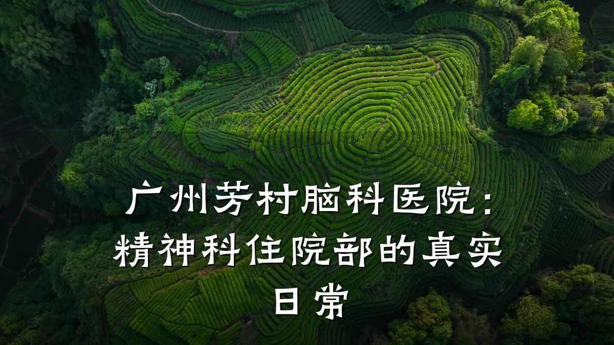 广州芳村脑科医院:精神科住院部的真实日常