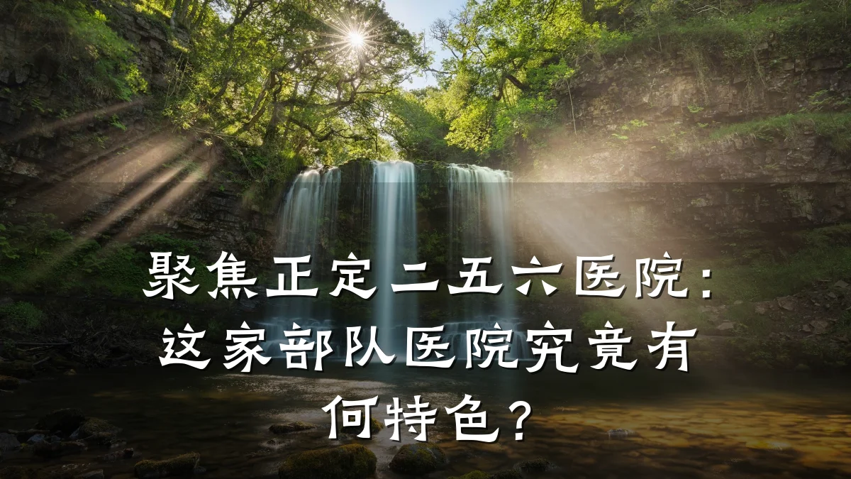 聚焦正定二五六医院：这家部队医院究竟有何特色？