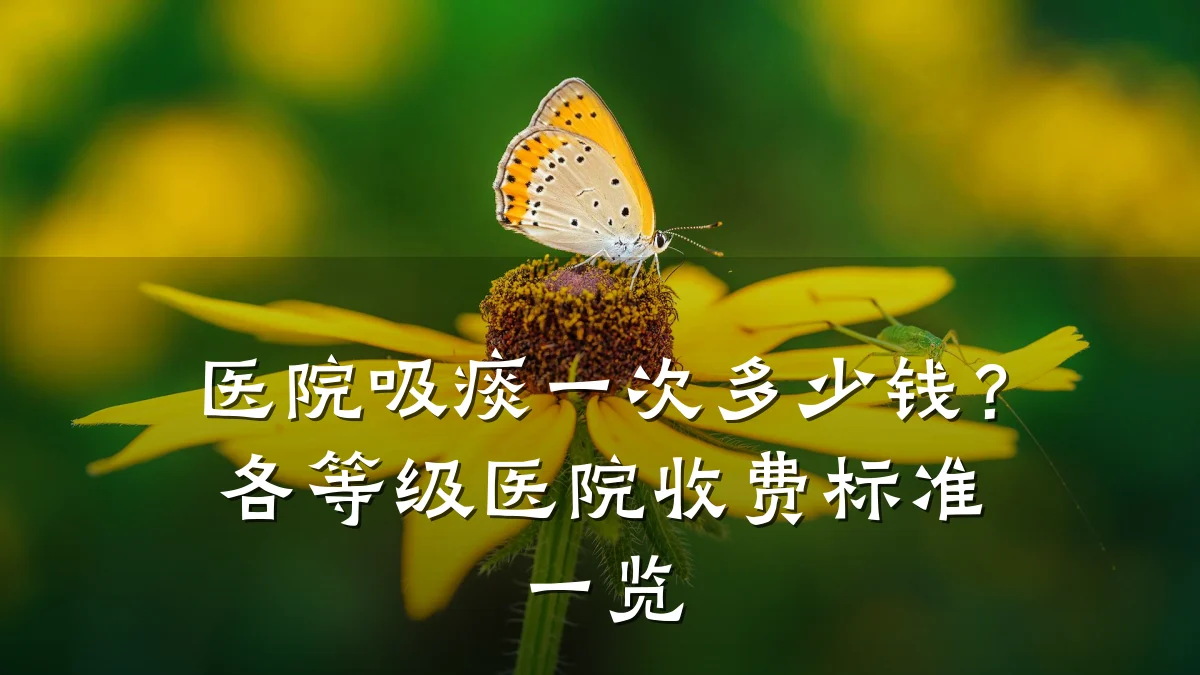 医院吸痰一次多少钱？各等级医院收费标准一览